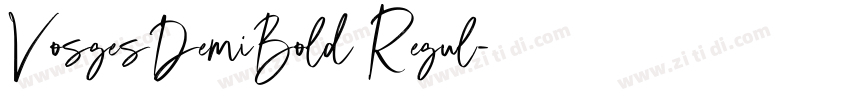VosgesDemiBold Regul字体转换 VosgesDemiBold Regul字体转换